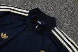 25-26 JUV Royal blue Half Pull Tracksuit #B2503(半拉链)