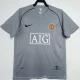 2007-2008 Man Utd Grey Goalkeeper Retro Soccer Jersey
