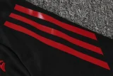 25-26 Internacional Black Kids Half Pull Tracksuit (童装)(半拉链)