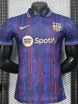 25-26 BAR Royal Blue Special Edition Player VersionTraining Shirts *翻领