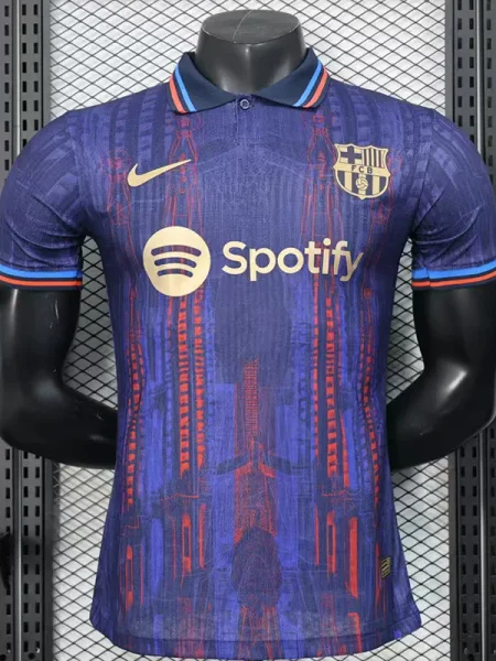25-26 BAR Royal Blue Special Edition Player VersionTraining Shirts *翻领