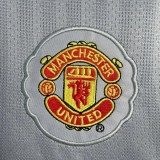 2007-2008 Man Utd Grey Goalkeeper Long Sleeve Retro Soccer Jersey (长袖)