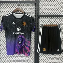 25-26 Man Utd Black Purple Special Edition Kids Training