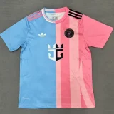25-26 Inter Miami Blue Pink Special Edition Fans Soccer Jersey  双拼