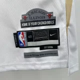 24-25 BULLS WHITE #0 White City Edition Top Quality Hot Pressing NBA Jersey