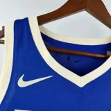 24-25 BUCKS LILLARD #0 Blue City Edition Top Quality Hot Pressing NBA Jersey(V领)