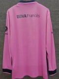 2013-2014 Boca Juniors Pink Long Sleeve Retro soccer Jersey (长袖)