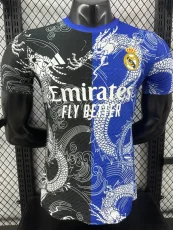 25-26 RMA Black Blue Special Edition Player Version Training Shirts (龙纹)