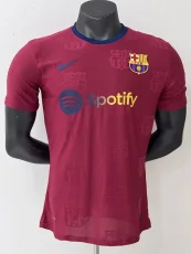 25-26 BAR Brown Red Special Edition Player Version Training Shirts (标队印花)