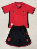 25-26 Albania Home Kids Soccer Jersey