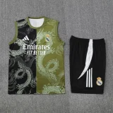 2025-26 RMA Black brown Tank top and shorts suit