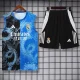 2025-26 RMA Black blue Tank top and shorts suit