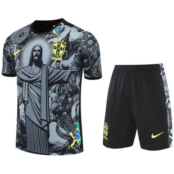 2025-26 Brazil Grey Training Short Suit