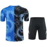 2025-26 RMA Black blue Training Short Suit