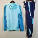 2025-26 Flamengo Light blue Hoodie Tracksuit (卫衣套装)