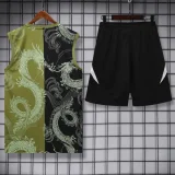 2025-26 RMA Black brown Tank top and shorts suit
