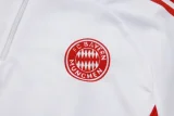 2025-26 Bayern White Half Pull Tracksuit #B2530(半拉链)