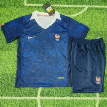 2025-26 France W Home Kids Soccer Jersey