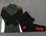 2025-26 Bayern Dark green Jacket Tracksuit #A2521