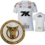 2025-26 Santos FC Home Prints Sponsor Fans Soccer Jersey