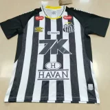 2025-26 Santos FC Away Print Sponsor Fans Soccer Jersey