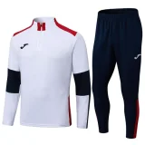 2025 JOM White Half Pull Tracksuit (半拉链)