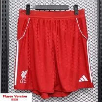 2025-26 LIV Red Player Version Shorts Pants (球员短裤)