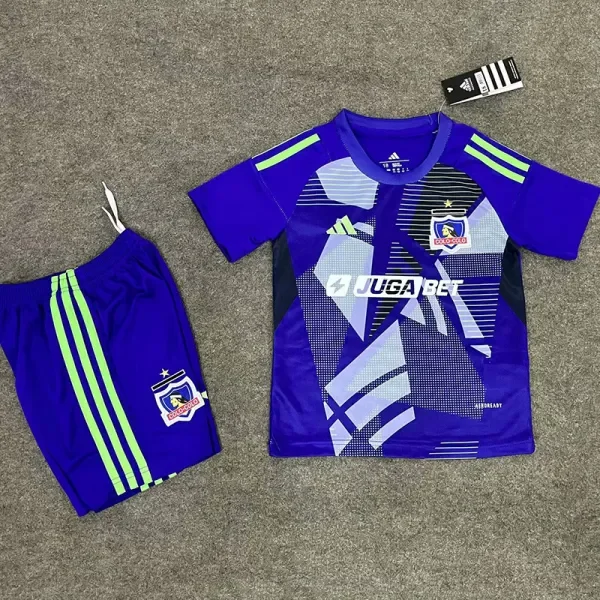 2025-26 Colo-Colo Purple Goalkeeper Kids Soccer Jersey