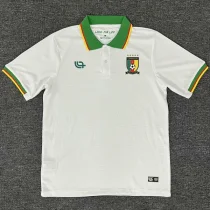 2025-26 Cameroon White Polo Short Sleeve (有领)