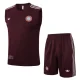 2025-26 Bayern Jujube red Tank top and shorts suit #D2526