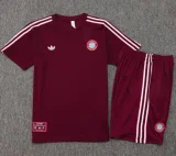 2025-26 Bayern Jujube red Training short Suit #D2527