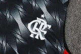 2025-26 Flamengo Black Tank top and shorts suit #D2530