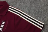 2025-26 Ajax Jujube red Polo Tracksuit #C2509
