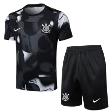 2025-26 Corinthians Black Training Short Suit #D2534