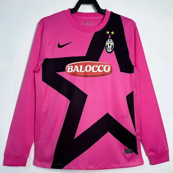 2011-2012 JUV Pink Long Sleeve Retro Soccer Jersey (长袖)