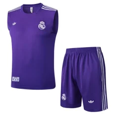 2025-26 RMA Purple Tank top and shorts suit #D2525