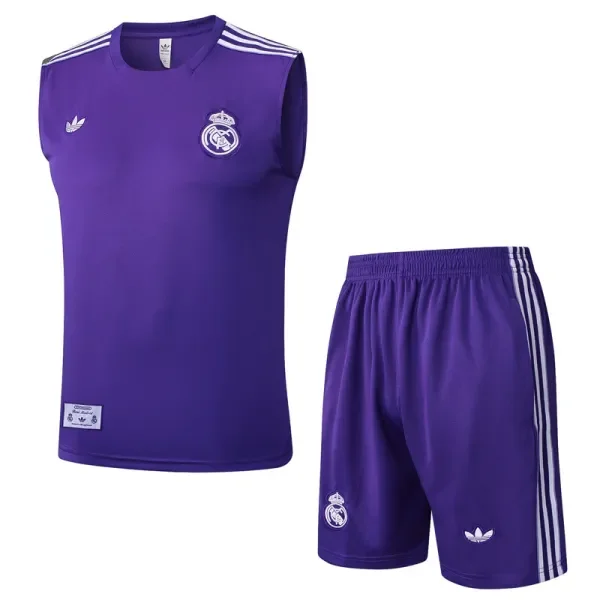 2025-26 RMA Purple Tank top and shorts suit #D2525