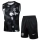 2025-26 Corinthians Black Tank top and shorts suit #D2523