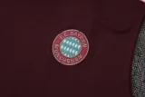 2025-26 Bayern Jujube red Tank top and shorts suit #D2526