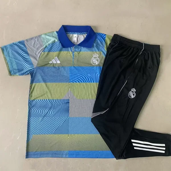 2025-26 RMA Blue Polo Tracksuit #C2513