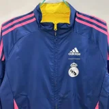 2025-26 RMA Yellow & Royal blue Double Sided Windbreaker (双面风衣)