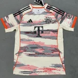 25-26 Bayern Away Muller #25 Print Picture Number Fans Soccer Jersey