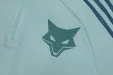 2025-26 Cruzeiro Light green Half Pull Tracksuit (半拉链)