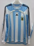2006 Argentina Home Long Sleeve Retro Soccer Jersey (长袖)