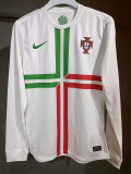 2012 Portugal Away Player Version 长袖球员Long Sleeve Retro Soccer Jersey