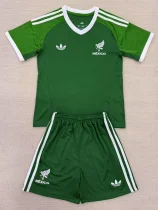2025-26 Mexico Green Goalkeeper Kids Soccer Jersey