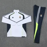 2025-26 RMA White Half Pull Tracksuit (半拉链)