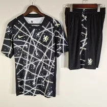 2025-26 CHE Black White Training Short Suit