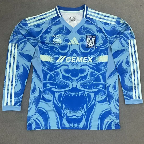 2025-26 Tigres UANL Away Long Sleeve Soccer Jersey (长袖)