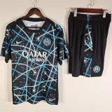 2025-26 INT Black blue Training Short Suit